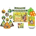 PRETTY UR PARTY The Jungle Book Party Decorations Kit-80 Pcs Includes Banner,Balloons,Thank You,Centerpiece,Danglers,Jungle Book Party Supplies,Mowgli Birthday Decor,Bday Banner For Girls Boys Kids