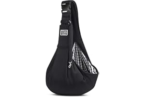 FLOVIPPET Hundetragetasche, Freihändige Haustiertragetasche für Kleine Hunde Katzen, mit verstellbarem Schultergurt, Atmungsaktives Netz, Sichere Tragetasche für Outdoor-Aktivitäten (Schwarz)