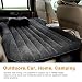 Produktbild olayer Auto Outdoor Travel Air Matratze Rest Kissen aufblasbares Bett wildlederartige mit Pumpe Rücksitz Verlängerte Matratze schwarz schwarz