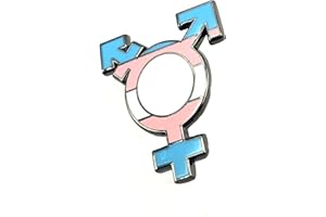 SNS COMPONENTS Transgender Symbol Trans Pride Flaga LGBT Metalowa przypinka do płci, Metal