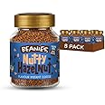 Beanies Instant Coffee with Nutty Hazelnut Flavour, 400g (50g x 8 Pack) - Freeze-Dried Granules, Quick & Easy to Brew, Premium Taste, Nut-Free, Rich in Flavour, Low-Calorie, Sugar-Free, Vegan