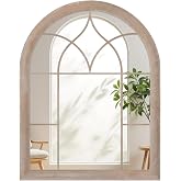 COSTWAY Metal Window Mirror, Farmhouse Decorative Wall Mirror, 88.5 x 69 cm, Large Wall Mounted Hall Mirrors for Living Room,