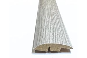 FLOORPRO Solid Laminate/Wood Flooring MDF Threshold Strip Ramp Edge 16 Modern Oak Colours (0.9m, Florida Oak)