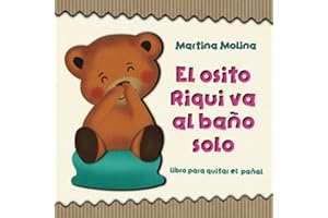 Libro para quitar el pañal, "el osito Riqui va al baño solo"