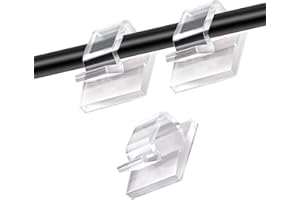 Neodtx Soporte autoadhesivo para cables, 100 unidades, organizador de cables, para exteriores, abrazaderas de cable de luz, fijación, cable de carga, soporte para cables, ganchos para fijación de