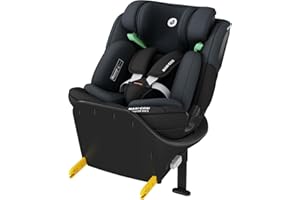 Maxi-Cosi Emerald S i-Size, 360 Swivel Baby car seat, 0-12 Years 40-150cm, Group 0+123 car seat, Isofix 0-36 kg car seat, Rearfacing, 4 Recline Positions, G-Cell Side Impact Protection, Tonal Black
