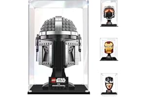 VAVAVIA 1 pezzo 20x20x25cm Vetrina Acrilica Trasparente Antipolvere 3mm, Una Grande Display Box Per Lego 75304 75328 75349 76285 21303 40478 40648 Modello