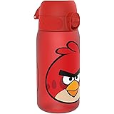 Ion8 Angry Birds Water Bottles, Leak Proof, One-Finger Open, Dishwasher Safe, Flip Cover, Fits Cup Holders, Spill-free On-The