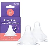 NaturalWave Breast Nipple Simulator for Lansinoh Baby Bottle - Fast Flow, 2 pcs