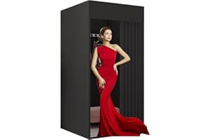 AMSXNOO QJSZMEI Cabine D'essayage, Mobile Magasin De Vêtements Salle D'essayage, Détaché Vestiaire Portable D'intimité, Coton Et Lin Dressing Rideaux Occultants pour Centres Commerciaux Bureaux