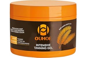 GOFLORDEN 150g De Gel Bronzant Brun, Crème Accélérateur de Bronzage,Crème de Bronzage,Gel de Bronzage Intensif 10 Fois Plus Rapide Pour le Soleil Extérieur