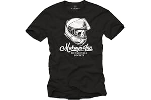 MAKAYA Inc. Motorcycle Society - Motorrad Helm - Herren T-Shirt