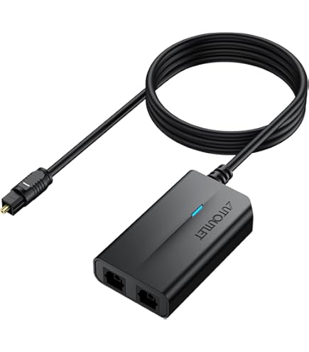 Adattatore Toslink 1 Ingresso 2 Uscite - Per Cavi Audio Ottici - Foto 8