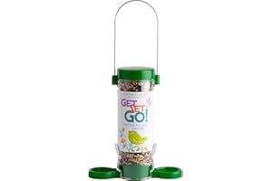 Jacobi Jayne® Get Set Go™ - Comedero Colgante para pájaros Silvestres y de jardín, fácil de Limpiar, Mezclas de Semillas y Mezclas de Mesa de pájaros