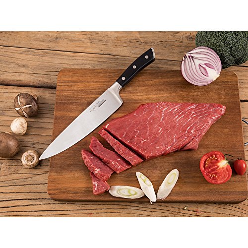 SKY LIGHT Kochmesser Profi 20 CM Küchenmesser Allzweckmesser Chefmesser Schärfsten Klinge Hochkohle Rostfreier Stahl Rutschfest Griff Köche Messer zum Schneiden Hacken - 4