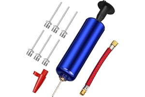 Eruinfang Ballpumpe,Ball Pumpe Luftpumpe Inflator mit 7 Nadeln 1 Düsen und 1 Ventil Adapter für Basketball, Fußball, Volleyball, Rugby Ball, Luftballons, Swimming Ring und Andere Aufblasbare Bälle