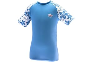 Kidz Swimmers Girls UV Sun Protection Rash Vest UPF 50+ Placid Blue