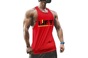 Tuopuda Canotta Uomo Bodybuilding Cotone Canottiera Palestra Senza Maniche Muscolo Formazione Veste sotto Maglie Sportive Tank Top T-Shirt