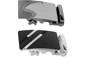 Baoblaze Gürtelschnalle Herren Automatik, Men Fashion Automatic Ratchet Belt Buckle, Ratsche Automatik Gürtelschnalle, Gürtelschnallen Ersatzschnalle für Ledergürtel Jeansgürtel