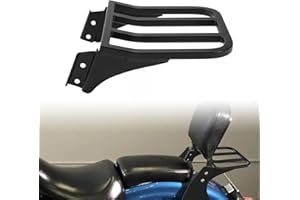 TCMT Sissy Bar Porte-bagages à dossier pour Harley Sportster XL 883 1200 2004-2022 Noir