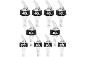 ALONK 10 Stück Usgießer Spirituosen, Ausschenker Schnaps, Ausgiesser für Spirituosen(40ml und 20ml)
