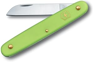 ‎VICTORINOX Victorinox Blumenmesser, Garten, Schweizer Taschenmesser, Gärtner und Floristen, Klinge, gerade, rot