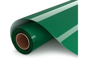 UIOK Flex Thermocollant Pour Tissu Vert Foncé Vinyle Thermocollant, HTV Film de Traceur Textile 30.5 x 182cm Flex Thermocollant pour Cricut et Silhouette, Facile à Couper et à Désherber (Vert Foncé)