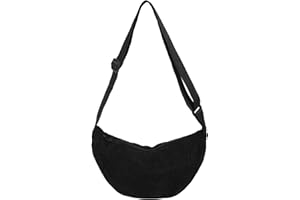 DWDC Borsa a Tracolla,Borsa a Tracolla per Donna Borsa a Tracolla Piccola in Nylon a Mezzaluna Morbida Borsa a Tracolla Casual Borsa a Tracolla Zaino a Tracolla