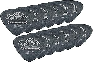JIM DUNLOP Dunlop médiators Pitch Black Standard Tortex 073 (12 pièces)