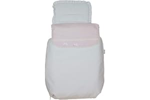 Saco para Capazo Rosy Fuentes - Saco para Bebé Universal - Saco tres usos - Funda para capazo de bebé-0-rosa