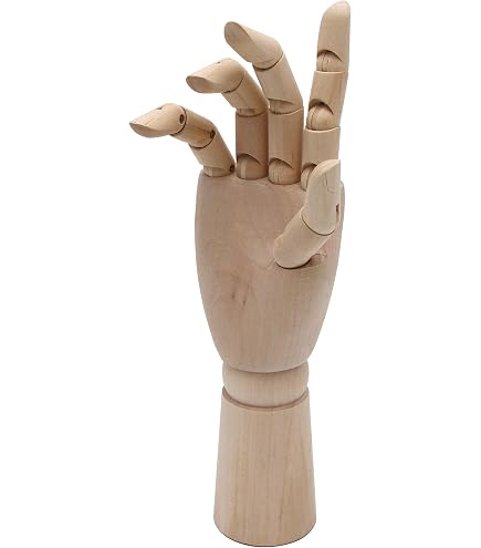 Mannequin Articulé En Bois Pour Dessin - 30 Cm - Avec Base - Proportions Humaines Réalistes - Pour Artistes, Débutants, Déco Bureau