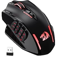 Redragon M913 Impact Elite Wireless Gaming Mouse, 16000 DPI Wired/Wireless RGB Gamer Mouse with 16 Programmable Buttons, 45 H