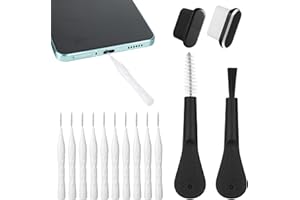 APHUMEDC 16 Pack USB C Handy Reinigungsset Telefon Lautsprecher Reinigungsbürsten Telefonhörer Reinigungsbürste Verstopfungsfreier Mini Bürstenreiniger für 16 Pro Max Laptop Keyboard Cleaner (Weiß)