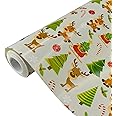 43cm *10m Floral Wrapping Paper Roll With Rose Love Heart,Topeedy ECO
