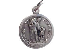 I G J Medalla de San Francisco de Asís con el Lobo- La Medallas De Los Patronos