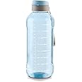 ATTRO Ultra Pro Motivational 1.5 L BPA-Free Water Bottle with Leak-Proof Flip-Top Cap, Nylon Strap and Stylish Color for Daily Hydration- Blue, Plastic