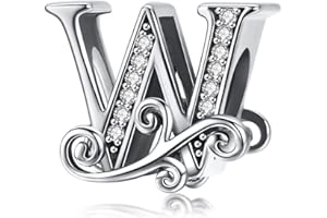 TIZU Charms Alphabet en Argent Sterling 925 Charme Lettre Pour Bracelet Femme Fille