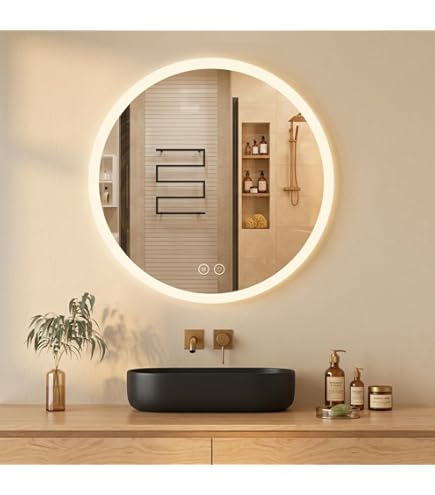 Gliss Design Badkamerspiegel Sol Rond 120cm LED Verlichting en Verwarm