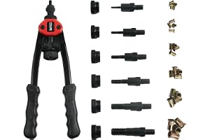 CCLIFE Nit mutter tång set M3 M4 M5 M6 M8 M10 persienn nit mutter tång inklusive 60 nitmuttrar gänga nitar tång ergonomiskt v