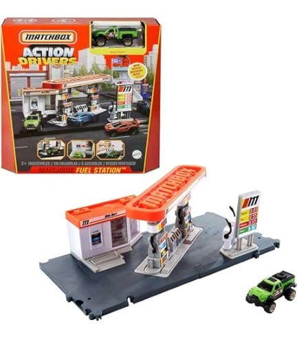 Matchbox Action Drivers Prawdziwe Przygody Garaż Zestaw do