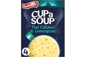 Batchelors Cup a Soup Thai Chicken & Lemongrass Instant Soup, 4 Sachets Per 88 g Box (Total 9 Boxes = 36 Sachets)