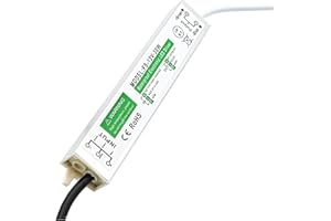 A-DIGISHUO DC 12V 30W IP67 Waterproof Electronic LED Driver AC 230V Voltage Transformer Power Supply LED Driver for Indoor Outdoor (12V 30W)