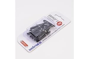 PERFECTDARTS 5 Set Multipack Unicorn Gripper 3 Short Black Dart Stems Shafts