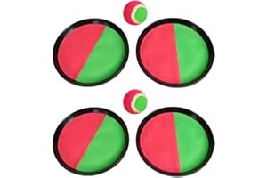 MOZZERS Hot Shots Deluxe Catch Ball Set | 4 Velcro Paddles + 2 Balls | Premium Beach & Garden Game for Kids, Teens & Family | Waterproof, Eco-Friendly, Adjustable Straps