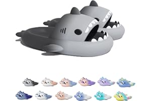 CHAGOO Sharky Chanclas, Cloud Shark Slides, Shark Pantuflas Sandalias para Mujeres Hombres Zapatos de Baño Antideslizantes Pantuflas de Ducha