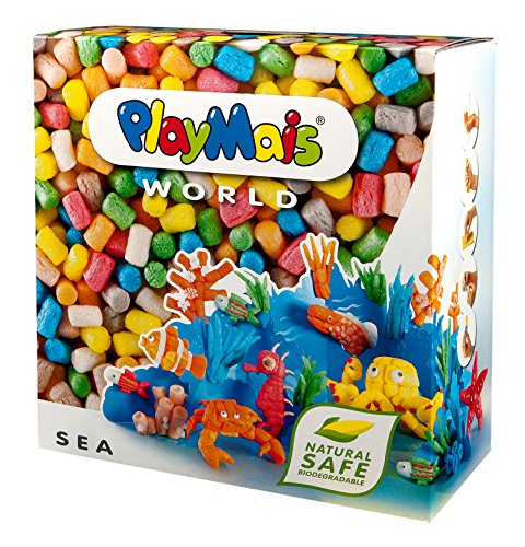 Loick Biowertstoff 160016 PlayMais - Material para moldear diseño Mundo marino [Importado de Alemania]