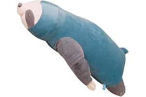 FUNTHY Cojin de Peluche, Almohada Muy Suave para Perezoso Animales de Peluche, Juguetes de Peluche Muñeca de Felpa para Abrazar Dormir, Regalo de Cumpleaños Navidad & San Valentín - 65CM - Azul