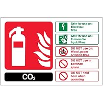 Vsafety Feuerlöscher Schild 100x280 Mm – Selbstklebend, Grün/rot, Nach EN ISO 7010