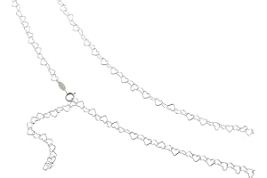 SILBERKETTEN STORE DEIN SCHMUCK ONLINE SHOP Bauchkette Bikinikette Herzen Breite 4,5mm | aus echt 925 Silber | hochglanzpolierte Silberkette | mit Federringverschluß