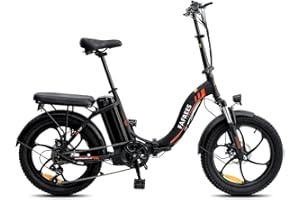 Fafrees Electric Bike, 20" Folding Electric Bikes for Adults, 36V 16Ah/576Wh Removable Battery Ebike 90KM Mileage Pedal Assist, 3.0" Fat Tire Electric Bike for Man Women, F20 Upgrade